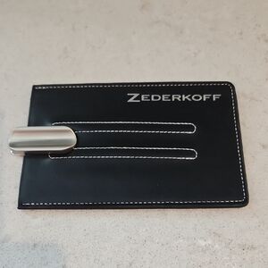 ZESERKOFF portable ashtray with leather case